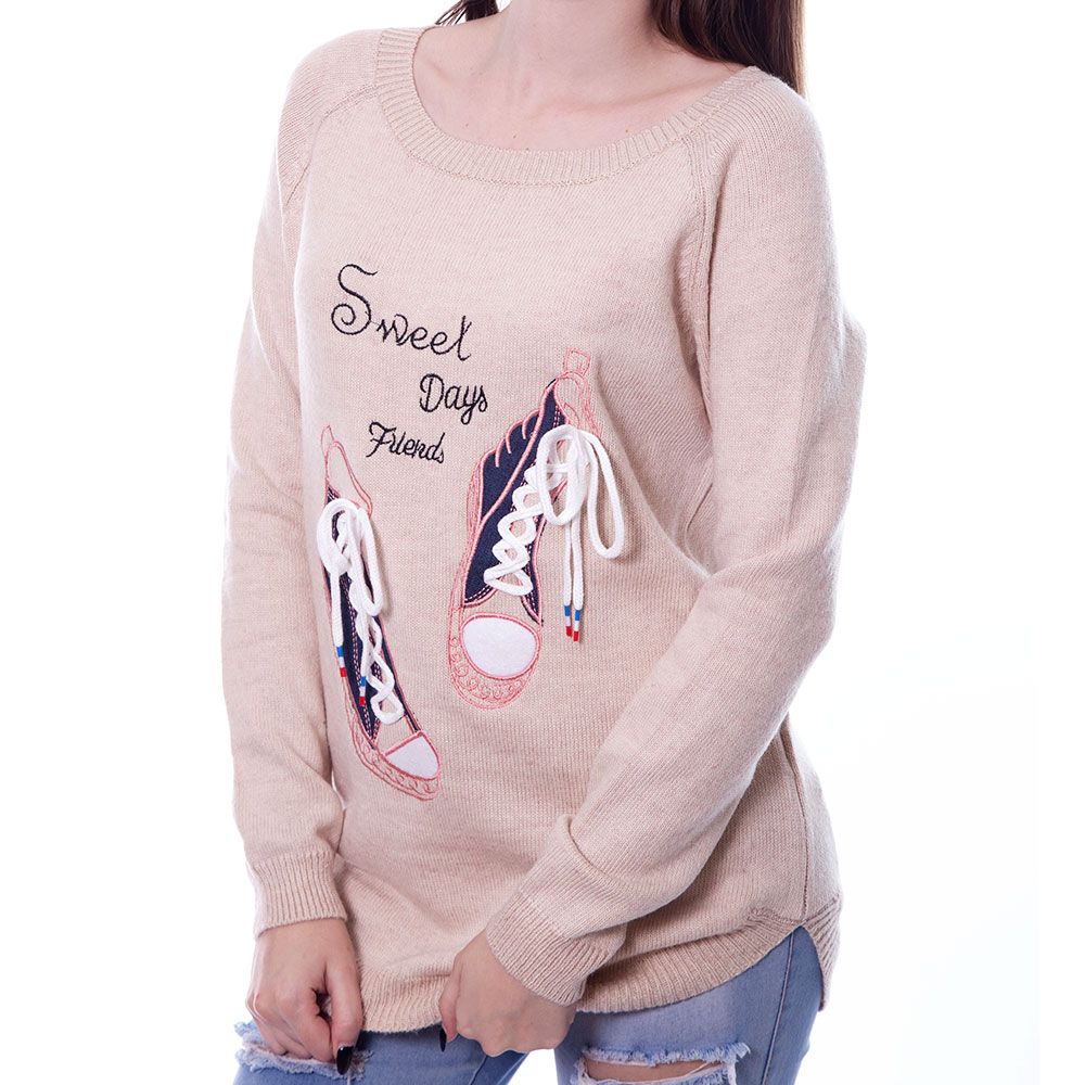 BLUSA MANGA LARGA CASUAL FEMENINO