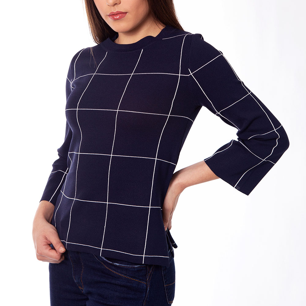 BLUSA MANGA 3/4 CASUAL FEMENINO