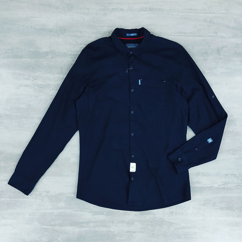 CAMISA A CUADROS MANGA LARGA CASUAL MASCULINO